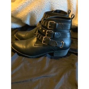 Studded, stylish cowboy style boot